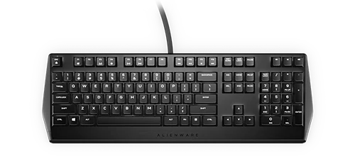 Vista oficial del teclado Alienware AW310K