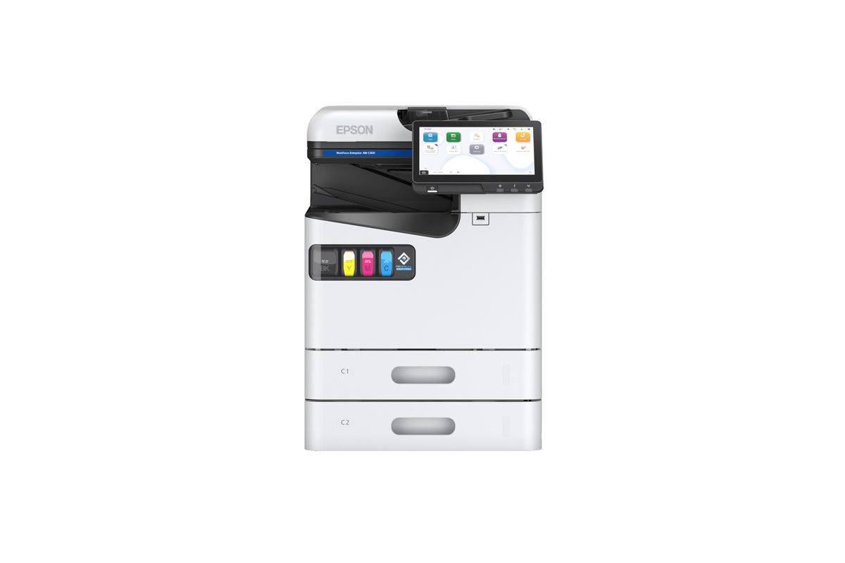 Vista frontal oficial de la multifuncional Epson WorkForce Enterprise AM-C400 C11CJ93201