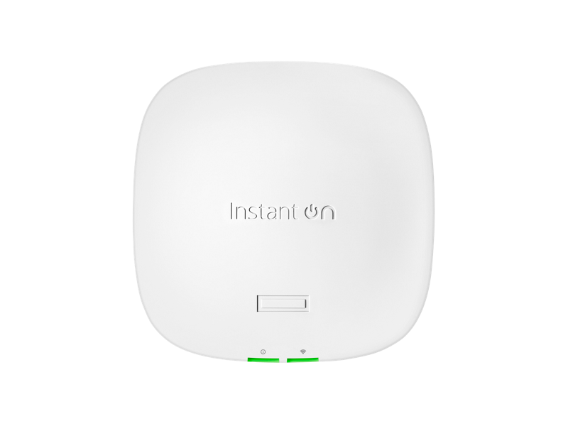 Vista frontal limpia del punto de acceso HPE Networking Instant On AP21 (RW) S1T09A