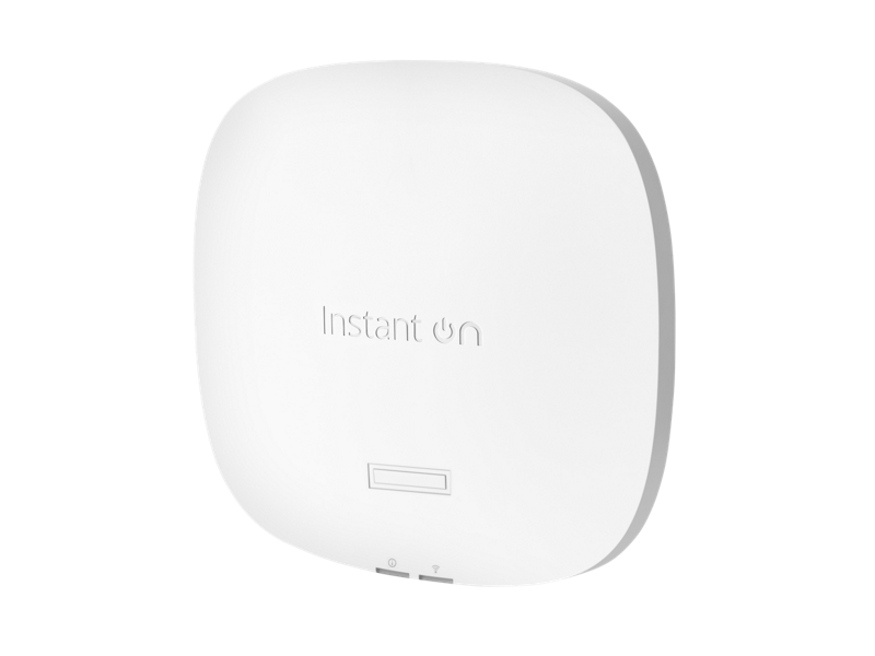 Vista frontal limpia del punto de acceso HPE Networking Instant On AP25 (RW) R9B28A