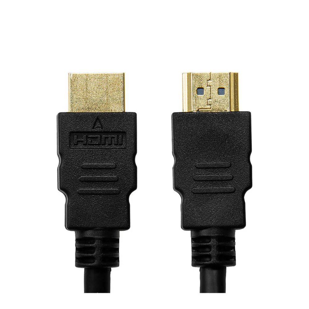 Vista frontal limpia de los conectores HDMI macho del cable Argom ARG-CB-1880