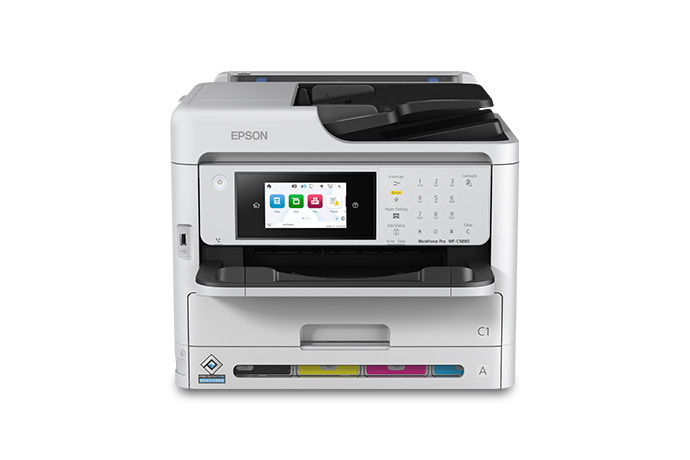 Vista frontal oficial de la multifuncional Epson WorkForce Pro WF-C5890