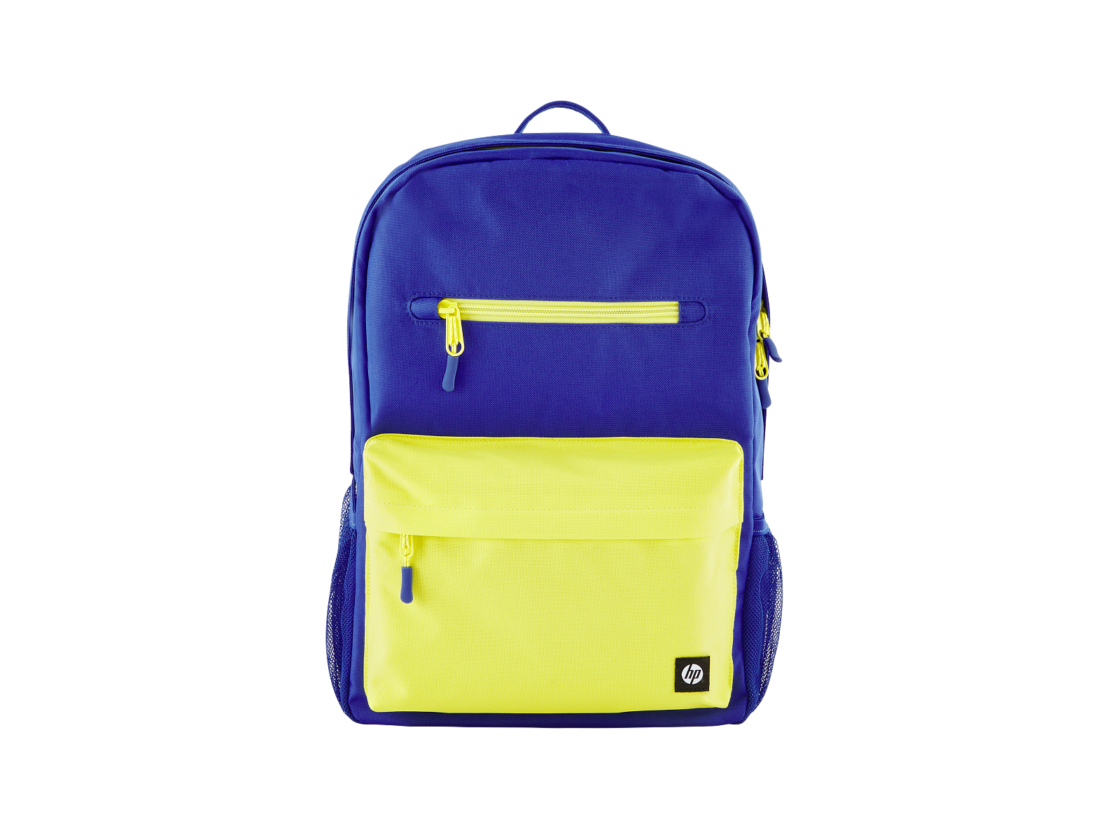 Vista frontal oficial de la mochila azul HP Campus Blue 7J596AA