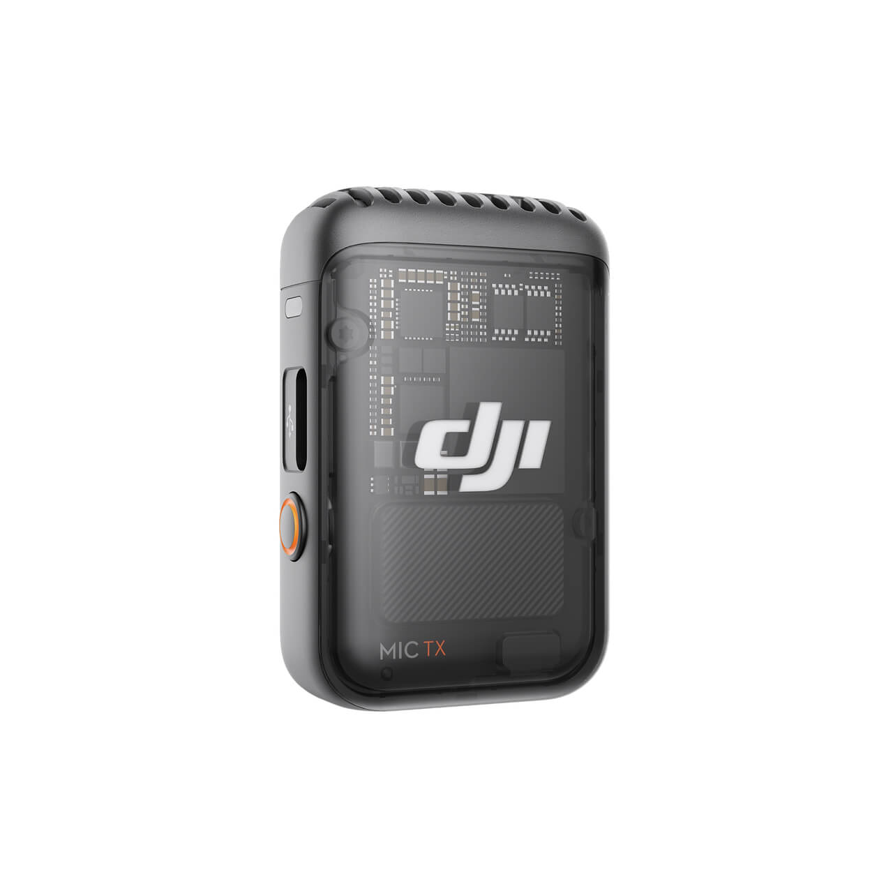 Vista limpia del transmisor DJI Mic 2 Shadow Black