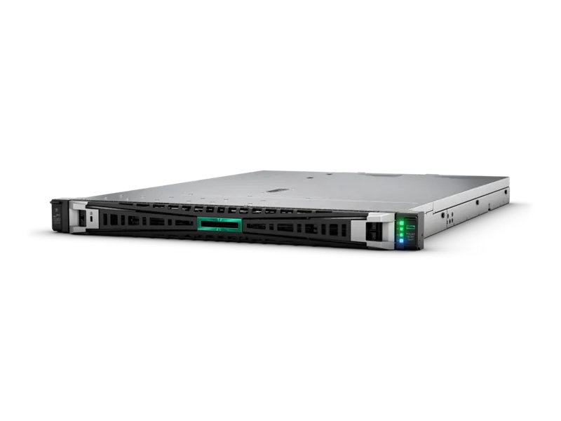 Vista lateral oficial de familia del servidor HPE ProLiant DL320 Gen11