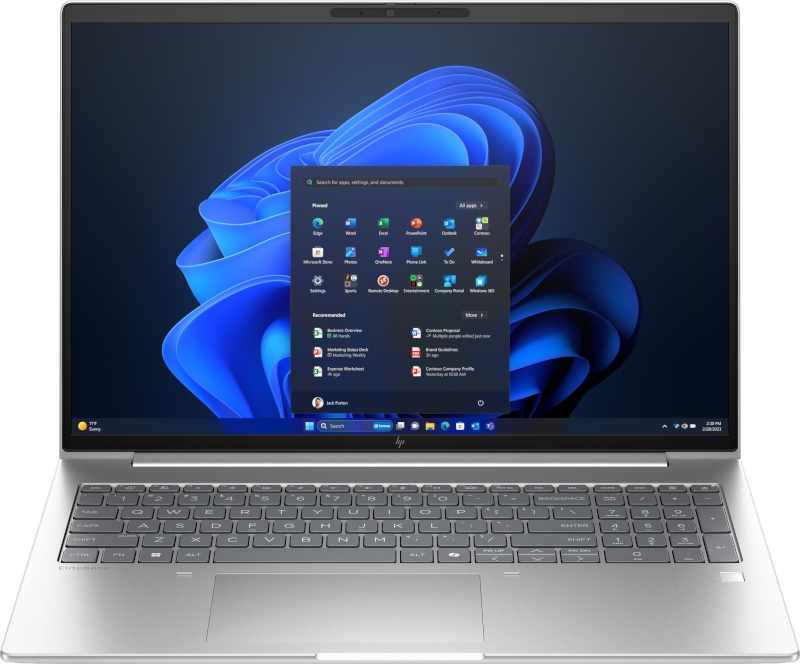 Vista frontal oficial de la HP EliteBook 6 G1i de 16 pulgadas BN4B7LT