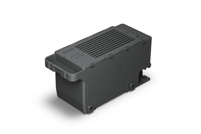 Caja de mantenimiento Epson C9345 aislada sobre fondo blanco