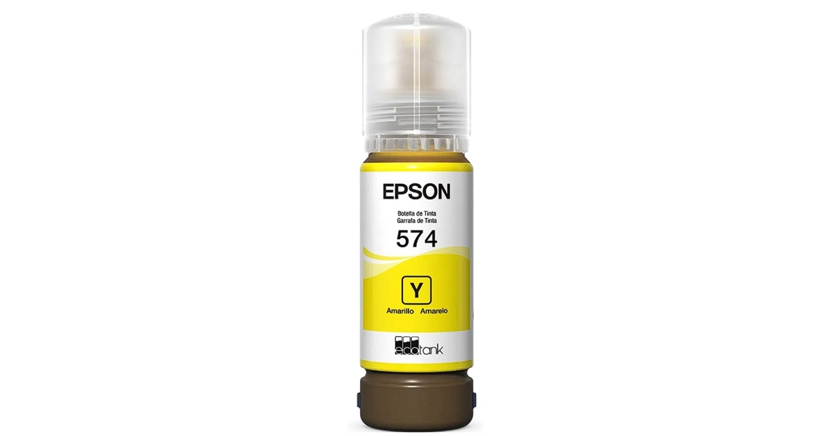 Botella limpia de tinta Epson 574 amarilla T574420