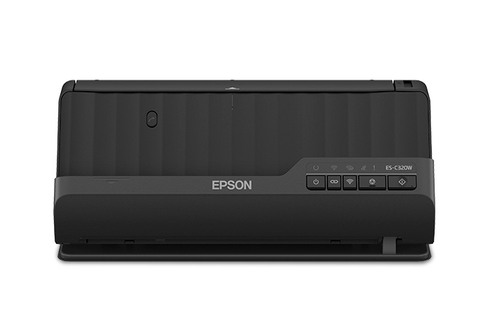 Vista frontal oficial del escáner Epson WorkForce ES-C320W