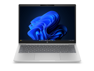 Vista frontal oficial de la laptop HP AI 15-fd2350la en acabado natural silver