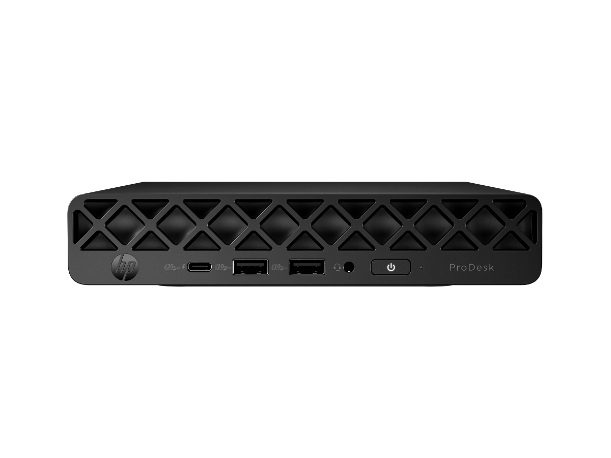 Vista frontal oficial del HP ProDesk 4 Mini G1i D2TL5LT