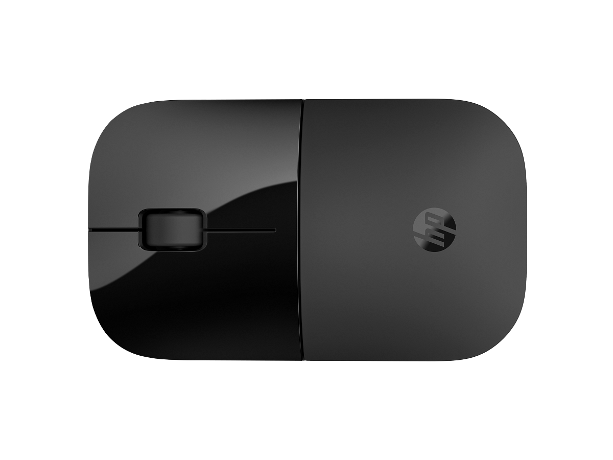 Vista superior oficial del mouse HP Z3700 Dual Black modelo base 758A8AA