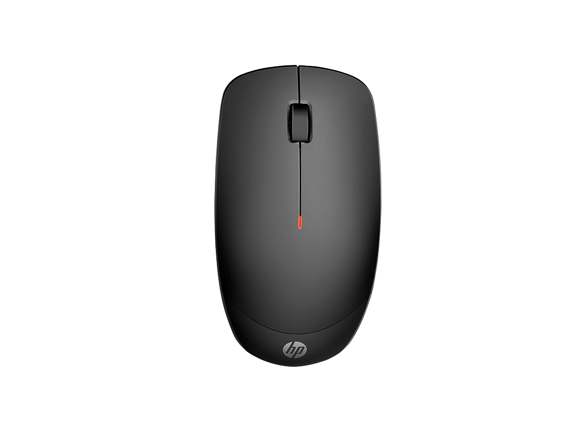 Vista superior oficial del mouse inalámbrico HP 235 Slim modelo base 4E407UT
