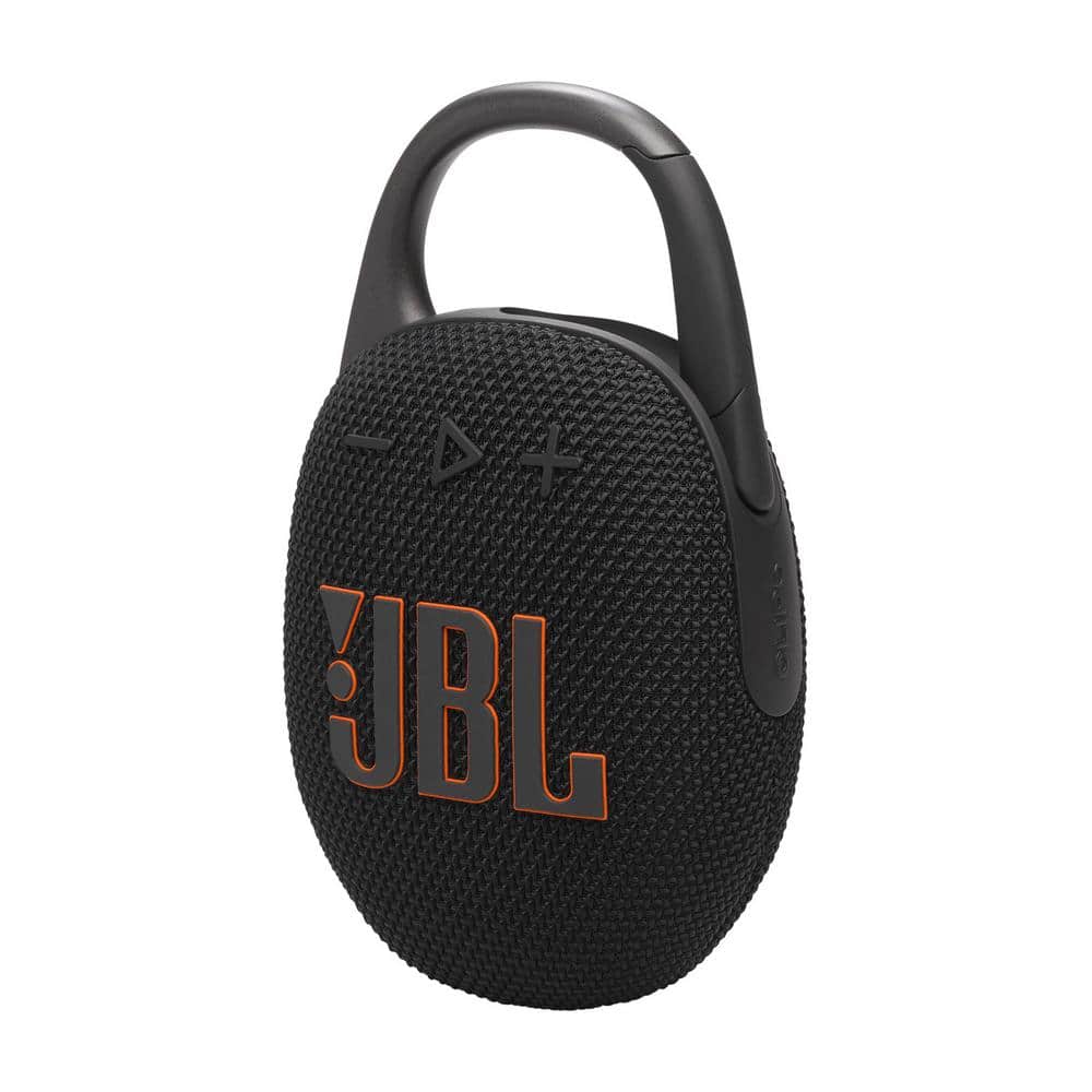 Vista frontal del parlante JBL Clip 5 negro