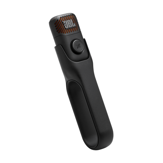 Vista frontal del micrófono JBL EasySing Mic Mini negro