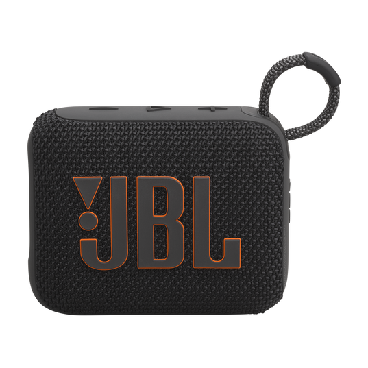 Vista frontal del parlante JBL Go 4 negro