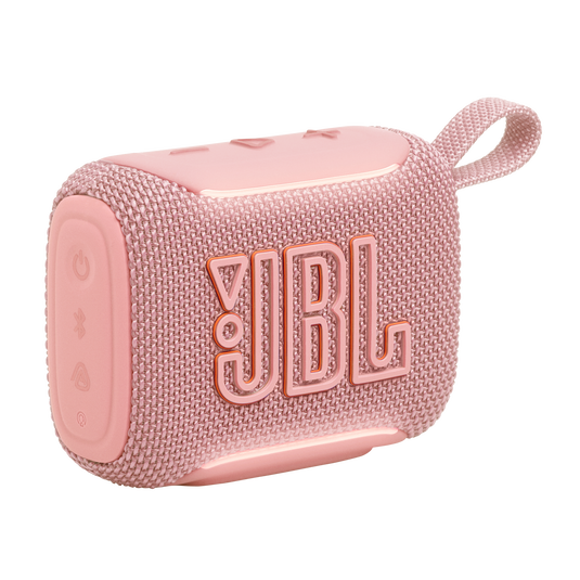 Vista principal del parlante portátil JBL Go 5 rosa