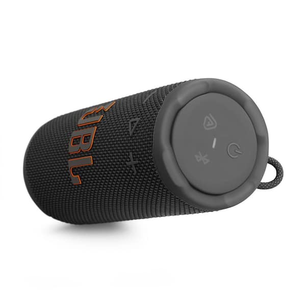 Vista angular del parlante portátil JBL Grip negro