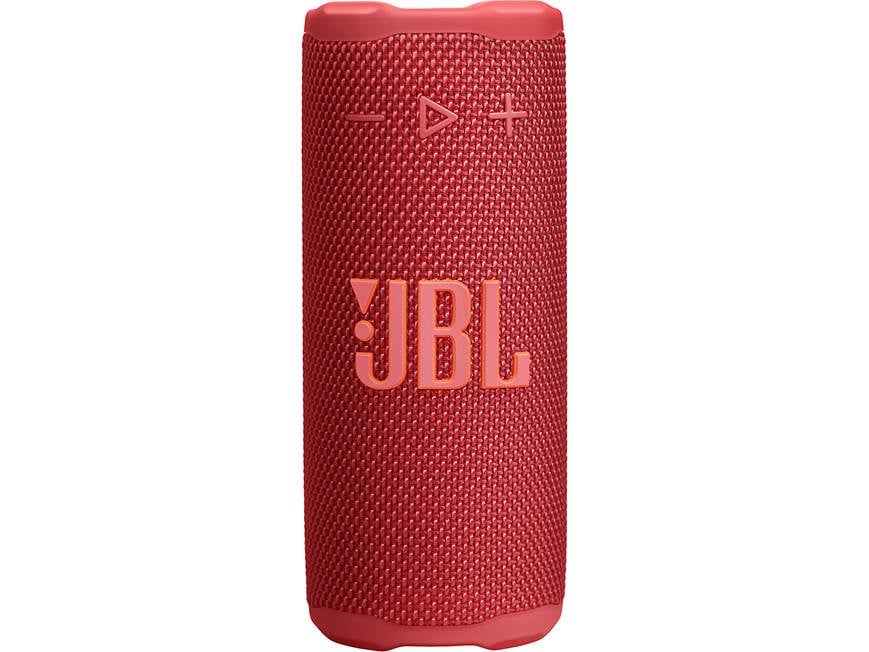 Vista frontal del parlante portátil JBL Grip rojo