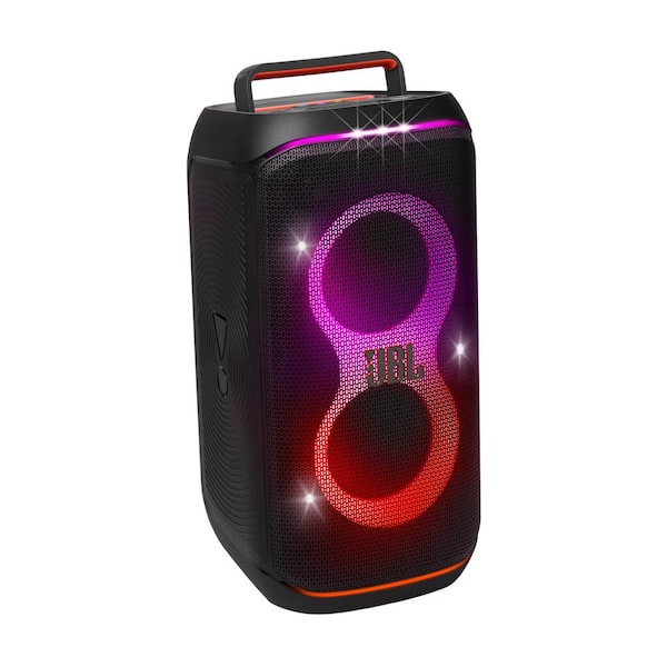 Vista frontal angular del parlante JBL PartyBox Club 120