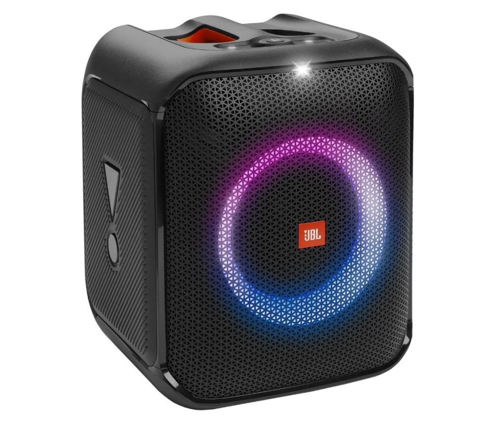 Vista frontal angular del parlante JBL PartyBox Encore Essential 2