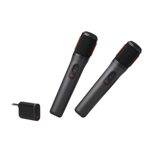 Conjunto JBL PartyBox Wireless Mic con dos micrófonos y receptor