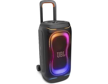 Vista frontal angular del parlante JBL PartyBox 330 negro
