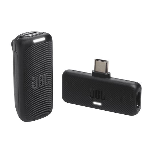 Vista principal del micrófono JBL Quantum Stream Wireless y receptor USB-C