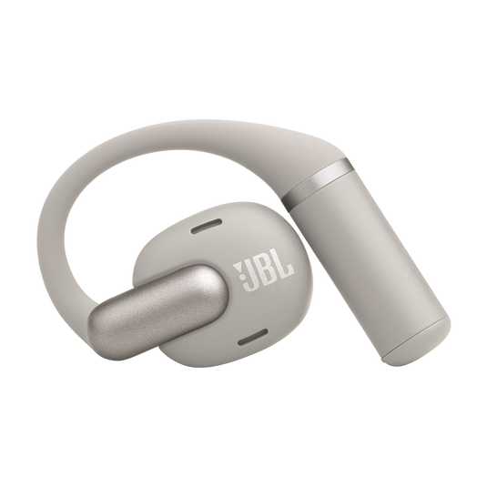Auricular abierto JBL Sense Pro blanco sobre fondo neutro