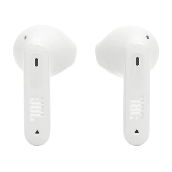 Vista frontal de los auriculares JBL Tune Flex 2 blanco