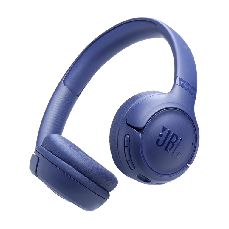 Vista angular de los audífonos JBL Tune 530BT azules