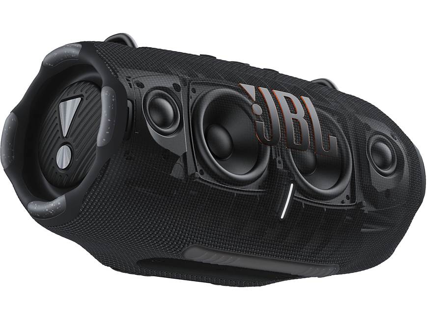 Vista frontal angular de JBL Xtreme 4 negra