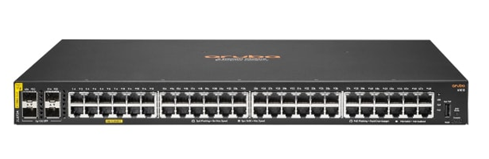 Vista frontal limpia del switch HPE Aruba Networking CX 6100 48G 4SFP+ JL676A