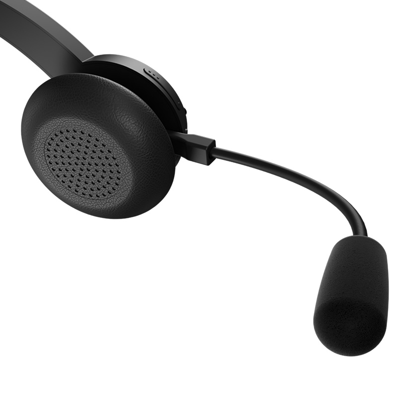 Vista del headset Klip Xtreme CrystalCom Pro KCH-905 con base de carga sobre fondo blanco