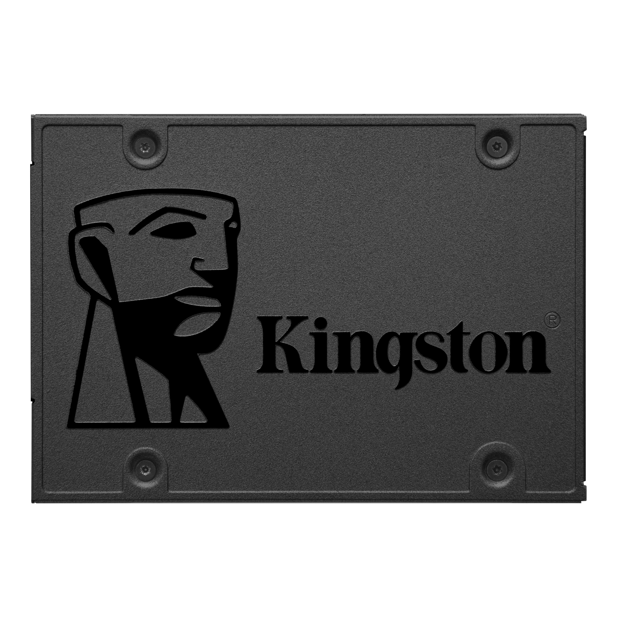 Vista limpia de la familia de unidades SSD Kingston A400 de 2,5 pulgadas