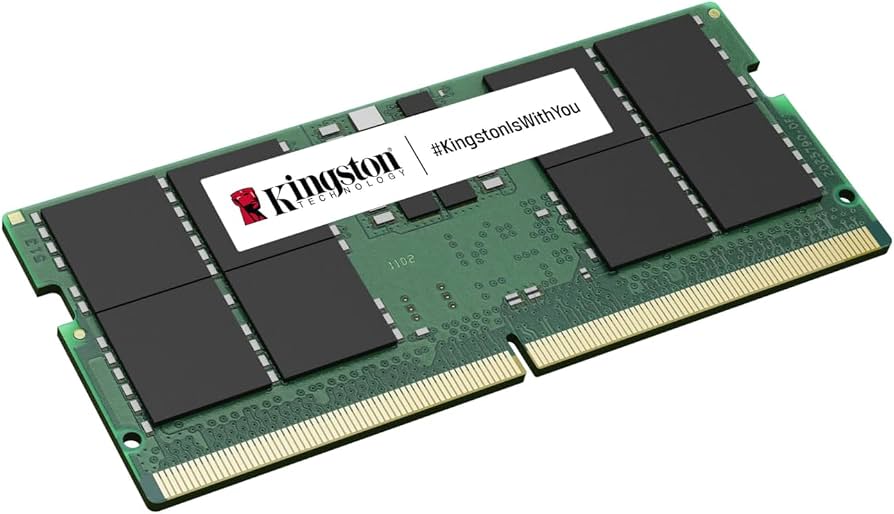 Vista limpia del módulo de memoria Kingston DDR5 de 16 GB, referencia KCP556US8-16