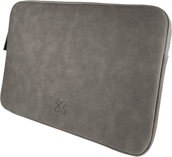 Vista frontal de la funda gris Klip Xtreme SquareShield KNS-220GR sobre fondo neutro