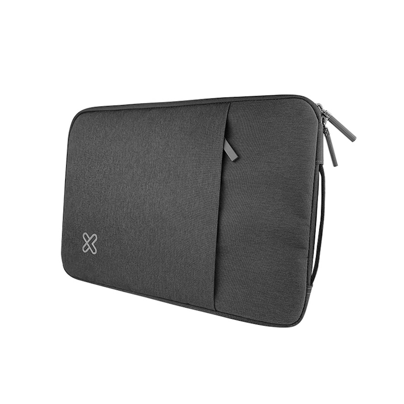 Vista frontal de la funda gris Klip Xtreme SquarePro KNS-418GR sobre fondo blanco