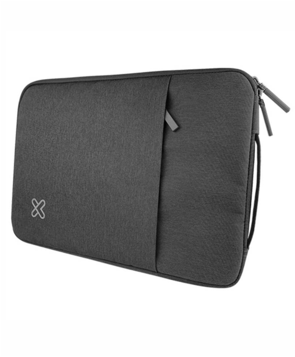 Vista frontal de la funda gris Klip Xtreme SquarePro KNS-420GR sobre fondo blanco