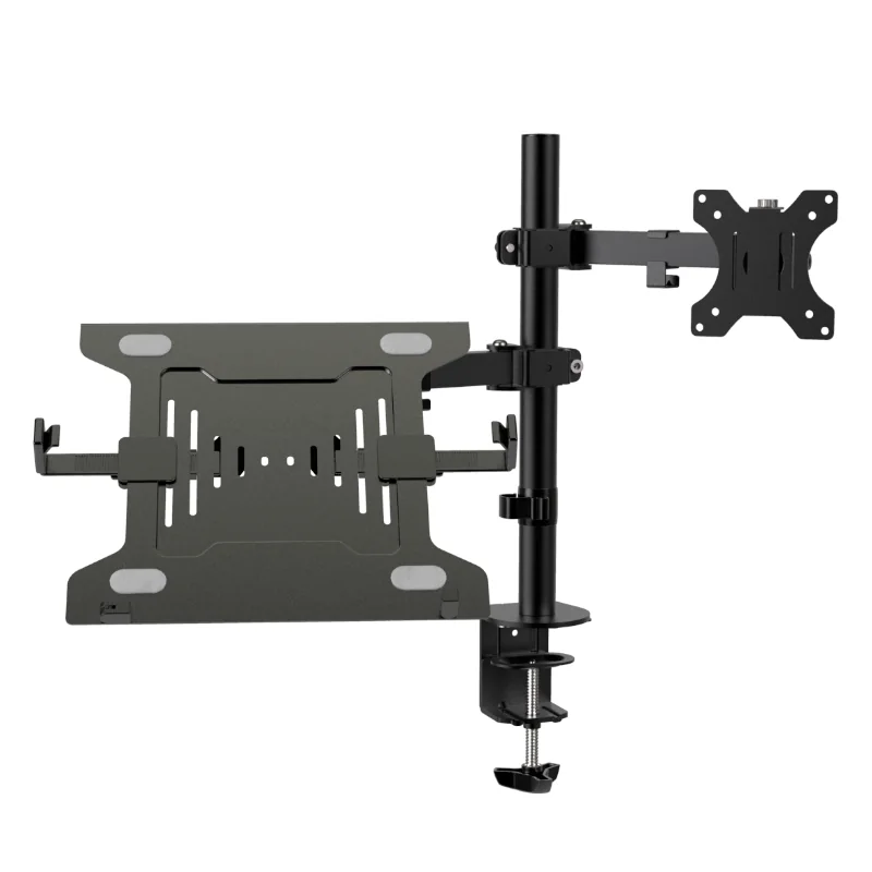 Vista frontal limpia del soporte para monitor y laptop Klip Xtreme KMM-301