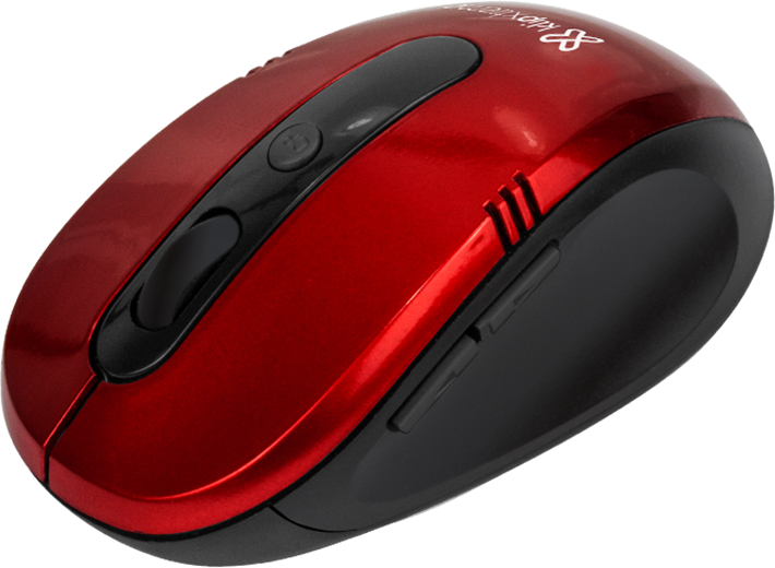 Vista del ratón Klip Xtreme Vector KMW-330RD rojo