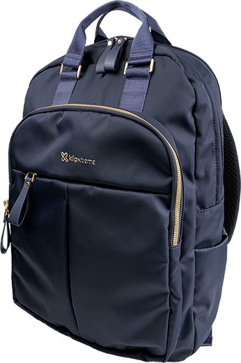 Mochila Klip Xtreme Toscana KNB-468BR marrón sobre fondo blanco