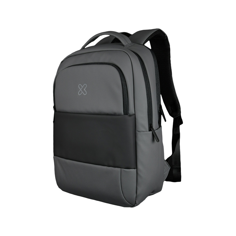Mochila ejecutiva Klip Xtreme ExecBack KNB-896GR gris sobre fondo blanco