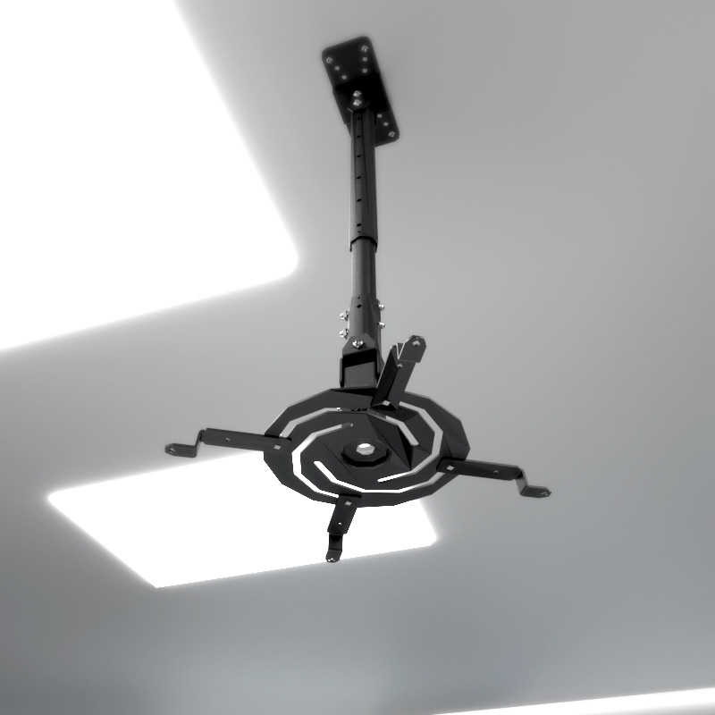 Soporte de techo para proyector Klip Xtreme KPM-610B sobre fondo blanco