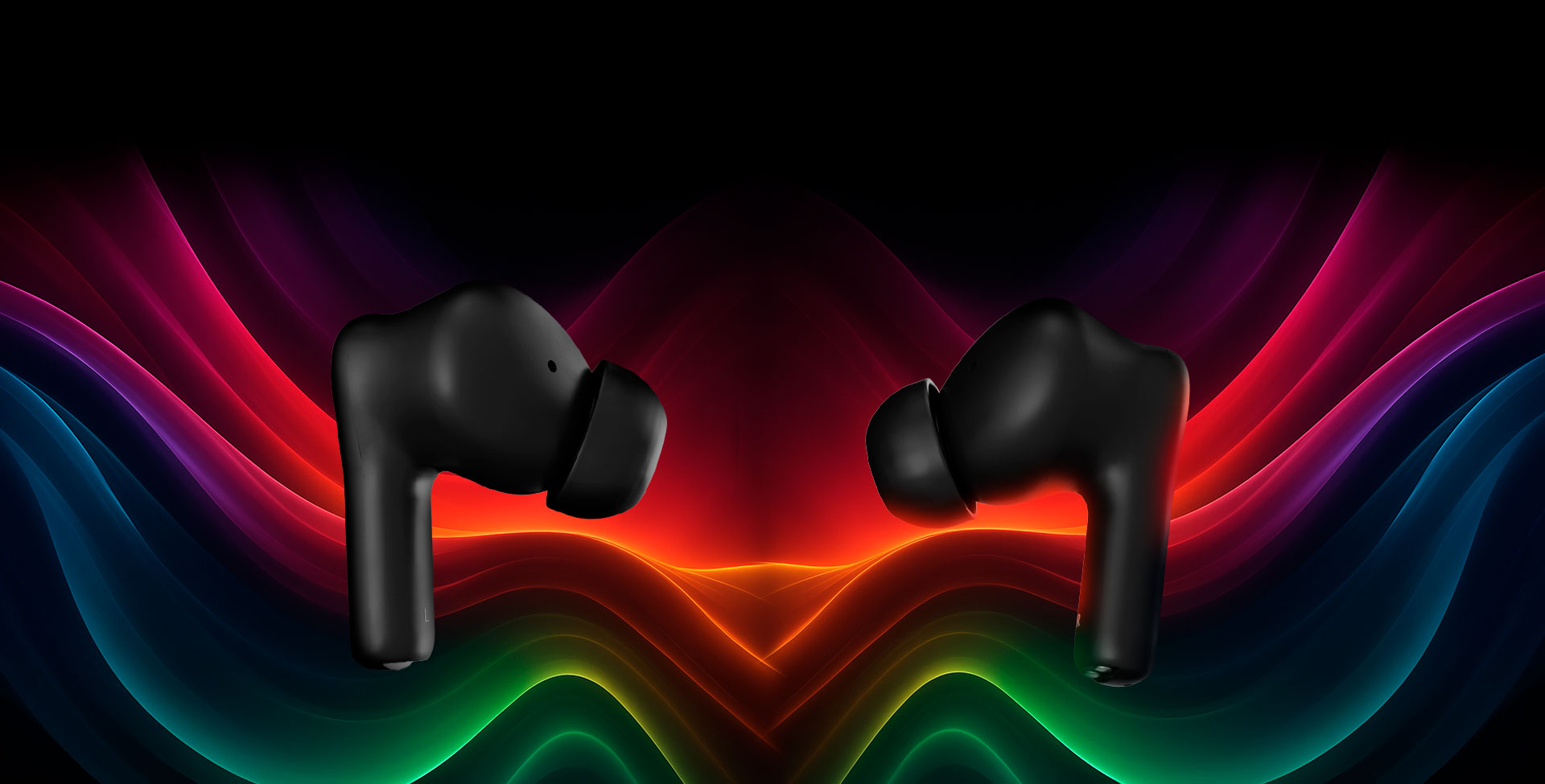 Vista principal de los auriculares Klip Xtreme EdgeBuds Ultra KTE-850BK negros