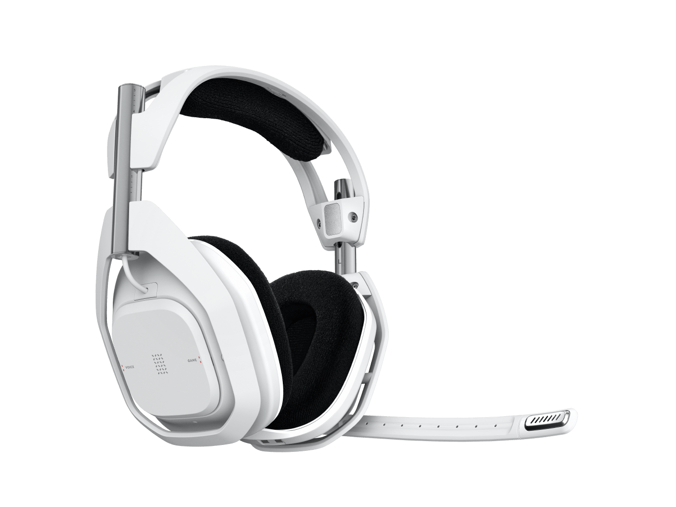 Vista limpia de los audífonos Logitech G ASTRO A50 X LIGHTSPEED blancos