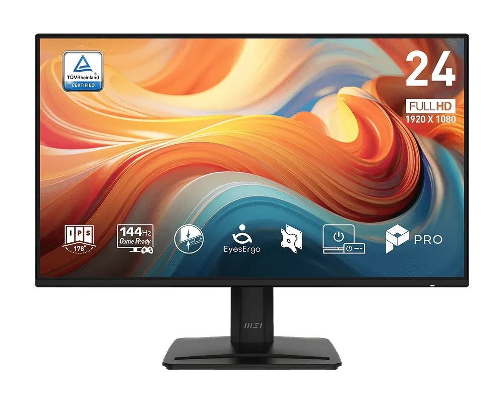 Vista frontal oficial del monitor MSI PRO MP242 E14A