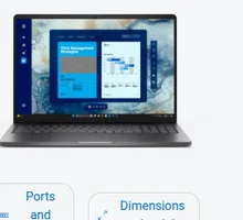 Vista limpia de la familia Dell Pro 16 PC16250