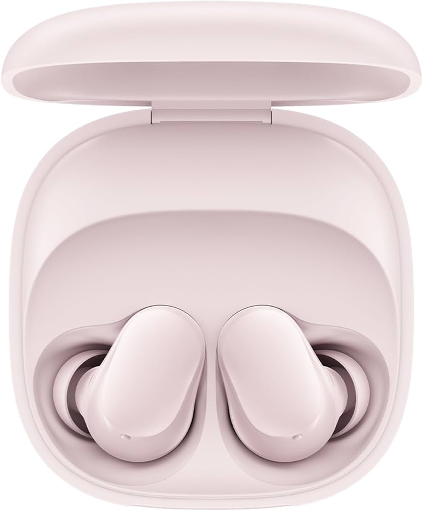 Vista limpia de los Redmi Buds 6 Play en Pink