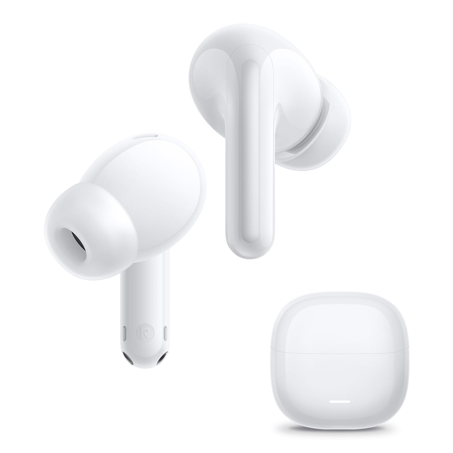 Vista limpia de los REDMI Buds 8 Lite en White
